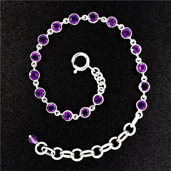 4MM Round Amethyst Bracelet Geralds Jewelry Oak Harbor, WA