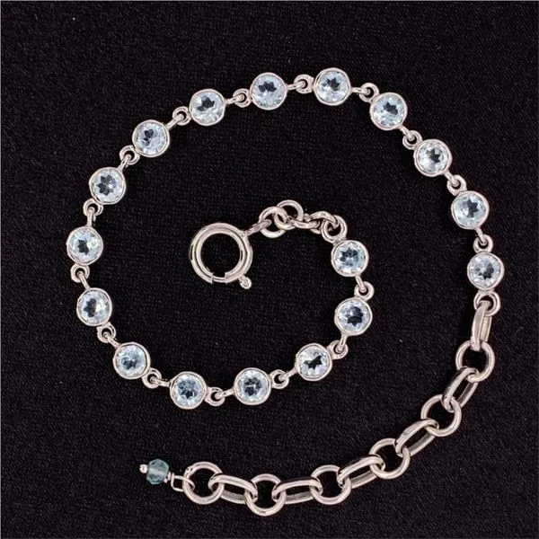 4mm Blue Topaz Bracelet Geralds Jewelry Oak Harbor, WA
