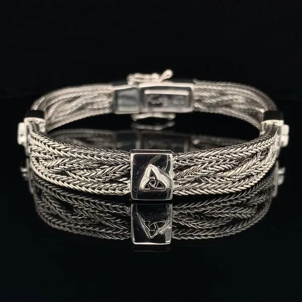 Keith Jack Celtic Multi Strand Trinity Bracelet Image 2 Geralds Jewelry Oak Harbor, WA