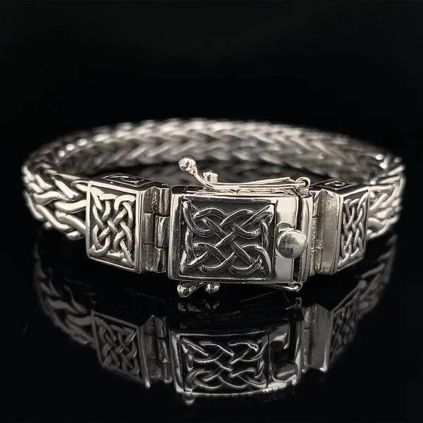 Keith Jack Celtic Square Dragon Weave Heavy Bracelet Geralds Jewelry Oak Harbor, WA