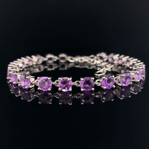 Amethyst And Sterling Silver Adjustable Bracelet Geralds Jewelry Oak Harbor, WA