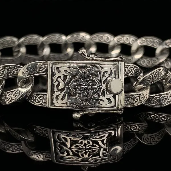 Keith Jack Celtic Knot Curb Link Bracelet Image 2 Geralds Jewelry Oak Harbor, WA