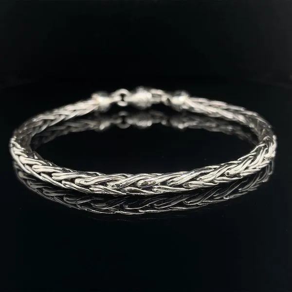 Keith Jack Celtic Sterling Silver Wheat Link Bracelet Geralds Jewelry Oak Harbor, WA