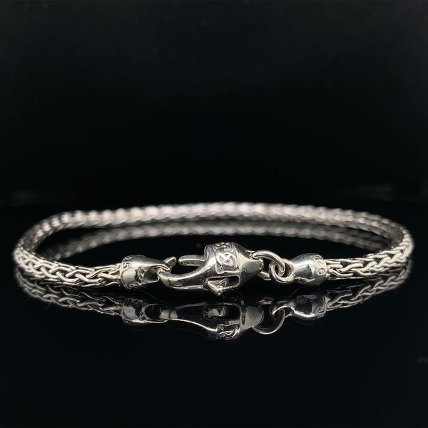Keith Jack Celtic Silver Dragon Weave Bracelet Image 2 Geralds Jewelry Oak Harbor, WA