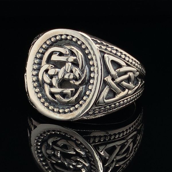 Keith Jack Celtic Sterling Silver Path Of Life Ring Image 2 Geralds Jewelry Oak Harbor, WA
