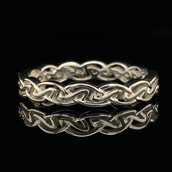 Keith Jack Celtic Sterling Silver Eternity Knot 'Tay' Ring Geralds Jewelry Oak Harbor, WA