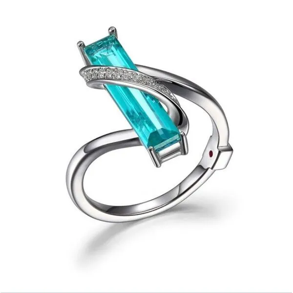 ELLE Enchanted Green Mystic Quartz Ring with Cubic Zirconia Accents Geralds Jewelry Oak Harbor, WA