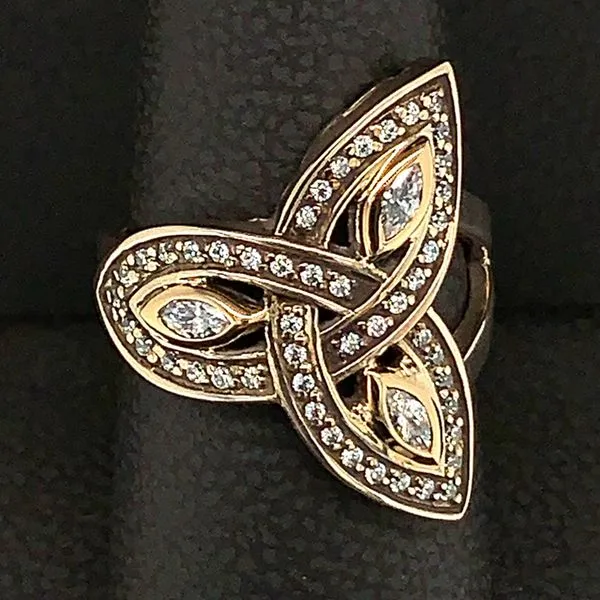 Keith Jack Celtic Trinity Ring With Cz's Geralds Jewelry Oak Harbor, WA