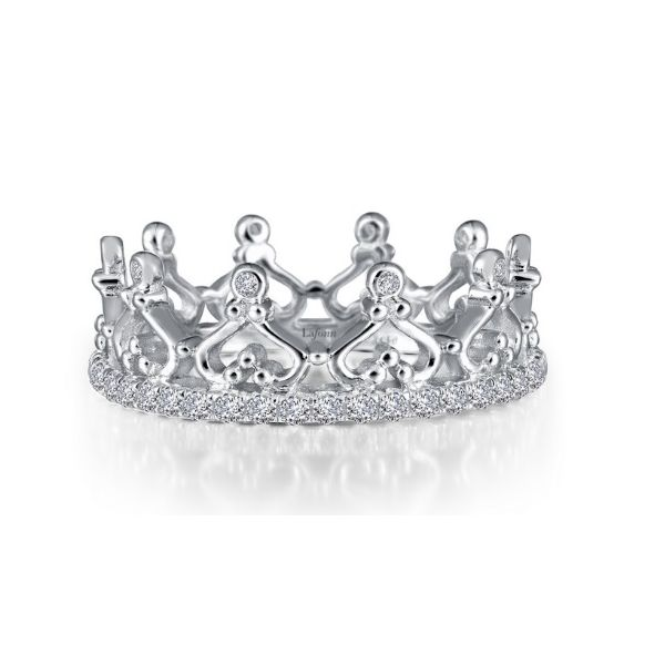 Lafonn Crown Eternity Ring Set With Lassaire Simulated Diamonds Geralds Jewelry Oak Harbor, WA