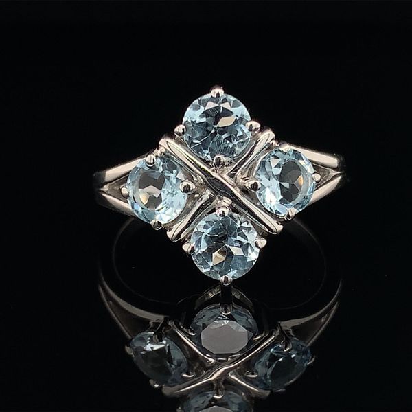 Four Blue Topaz X Sterling Silver Ring Geralds Jewelry Oak Harbor, WA