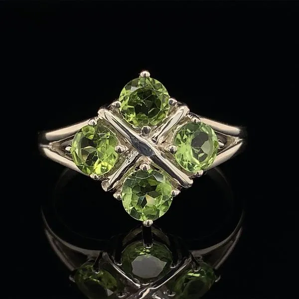 Four Peridot X Sterling Silver Ring Geralds Jewelry Oak Harbor, WA