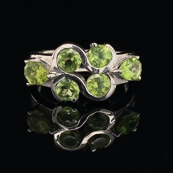 Cluster Peridot and Sterling Silver Ring Geralds Jewelry Oak Harbor, WA