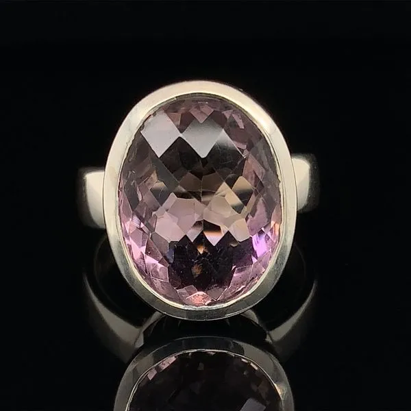 Checkerboard Cut Ametrine and Sterling Silver Ring Geralds Jewelry Oak Harbor, WA