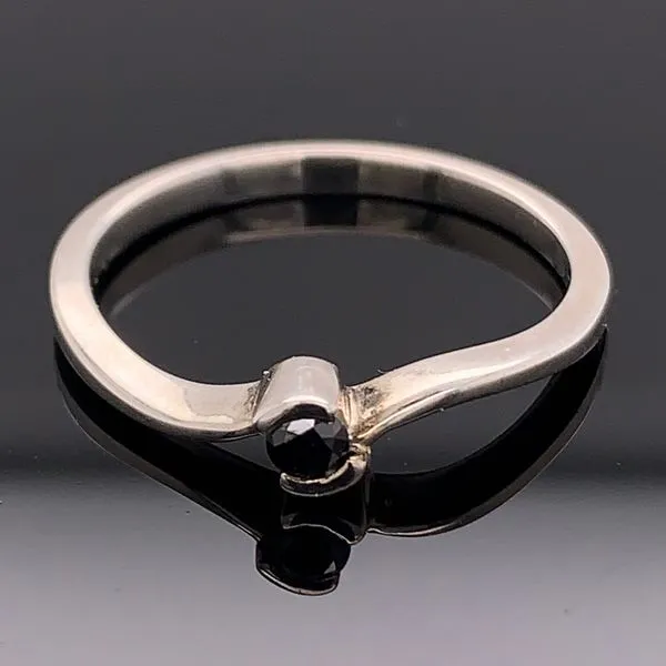 Black Diamond And Sterling Silver Ring Geralds Jewelry Oak Harbor, WA