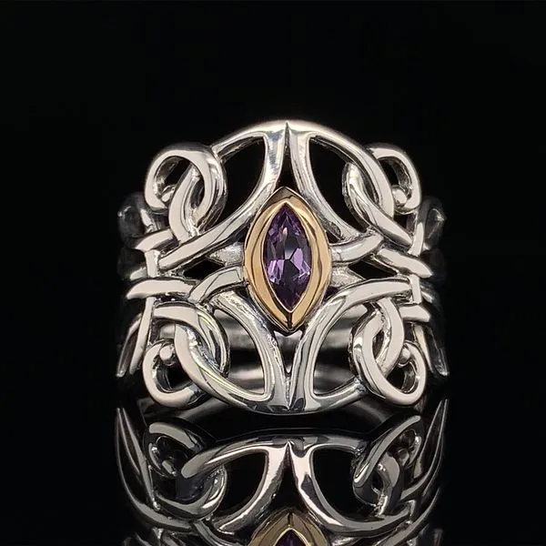 Keith Jack Celtic Angel Ring With Amethyst Geralds Jewelry Oak Harbor, WA