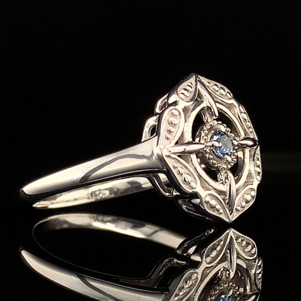 Compass Yogo Sapphire Ring Image 3 Geralds Jewelry Oak Harbor, WA