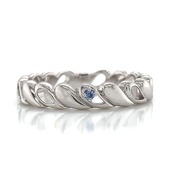 Waves Yogo Sapphire Ring Image 4 Geralds Jewelry Oak Harbor, WA