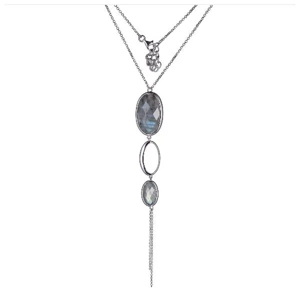 ELLE Labradorite and Sterling Silver Necklace Geralds Jewelry Oak Harbor, WA