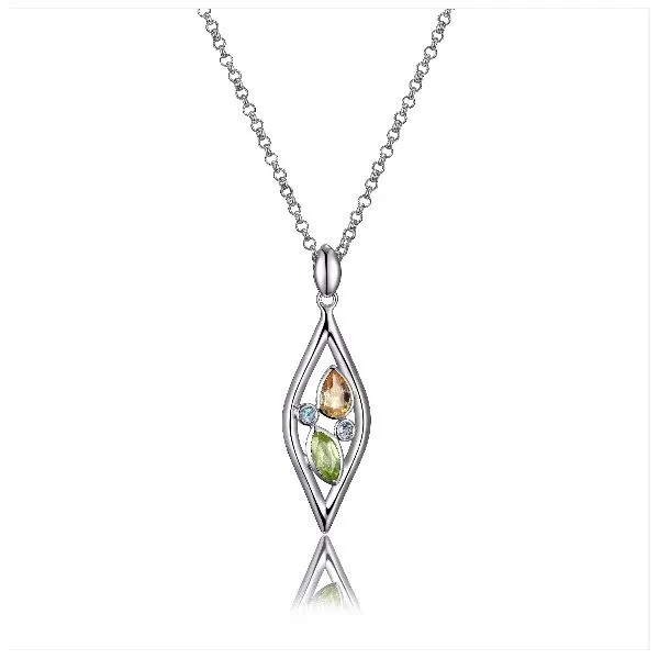 Peridot and discount topaz necklace