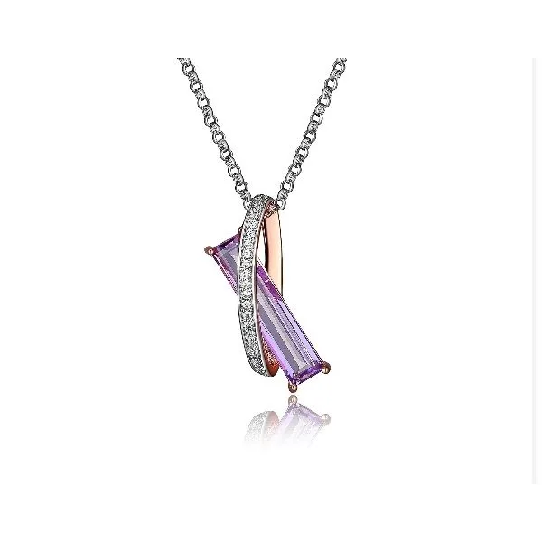 ELLE Mystic Quartz And Cubic Zirconia Pendant Geralds Jewelry Oak Harbor, WA