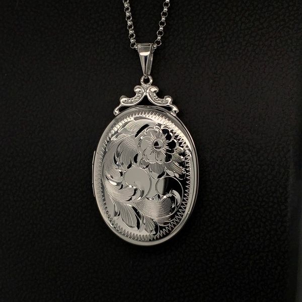 Sterling Silver Oval Locket Geralds Jewelry Oak Harbor, WA