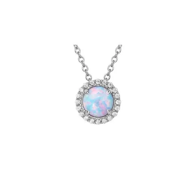 Lafonn Simulated Opal and Lassaire Pendant Geralds Jewelry Oak Harbor, WA