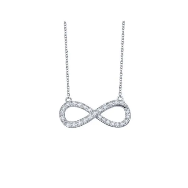 Lafonn Infinity Necklace With Lassaire Simulated Diamonds Geralds Jewelry Oak Harbor, WA