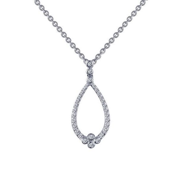 Lafonn Open Teardrop Lassaire Necklace Geralds Jewelry Oak Harbor, WA