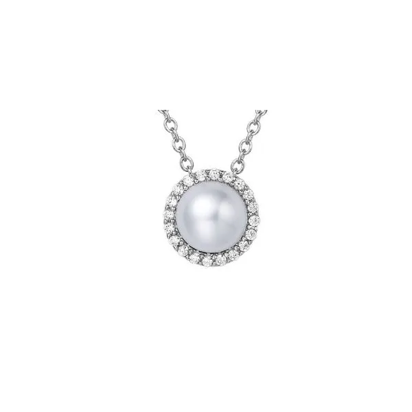 Lafonn Freshwater Pearl and Lassaire Pendant Geralds Jewelry Oak Harbor, WA