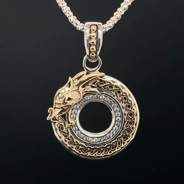 Keith Jack Celtic Small Dragon Pendant Geralds Jewelry Oak Harbor, WA