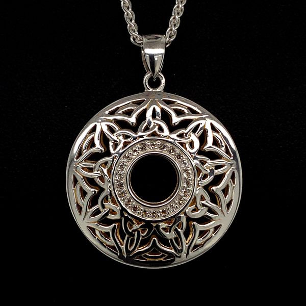 Keith Jack Celtic Window To The Soul Pendant With White Topaz Geralds Jewelry Oak Harbor, WA