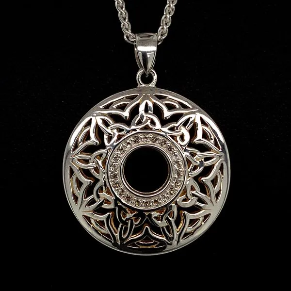 Keith Jack Celtic Window To The Soul Pendant With White Topaz Geralds Jewelry Oak Harbor, WA