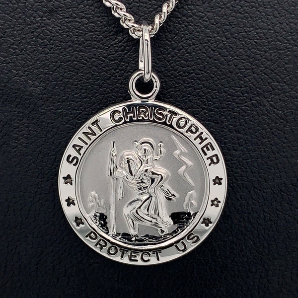 Sterling Silver St. Christopher Medal Geralds Jewelry Oak Harbor, WA