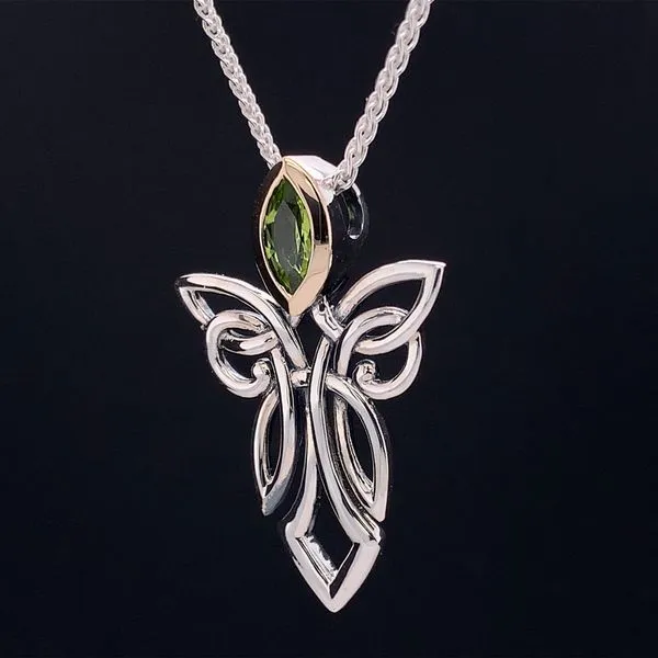 Keith Jack Celtic Guardian Angel Pendant Image 2 Geralds Jewelry Oak Harbor, WA