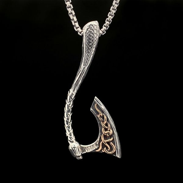 Keith Jack Celtic Curved Viking Warrior Axe Pendant Geralds Jewelry Oak Harbor, WA