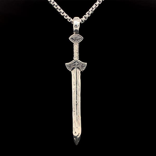 Keith Jack Celtic Large Viking Sword Pendant Geralds Jewelry Oak Harbor, WA