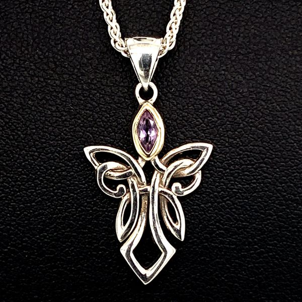 Keith Jack Celtic Angel Pendant, Amethyst Geralds Jewelry Oak Harbor, WA