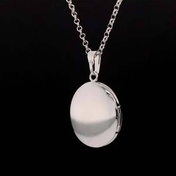 Sterling Silver Compass Locket Image 2 Geralds Jewelry Oak Harbor, WA