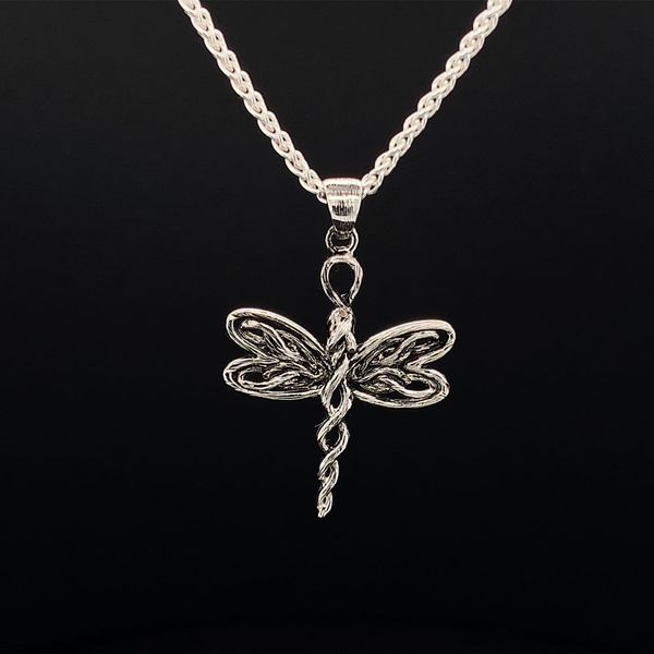 Keith Jack Celtic Sterling Silver Petite Dragonfly Pendant Geralds Jewelry Oak Harbor, WA