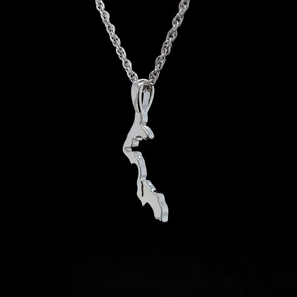 Custom Petite Whidbey Island Pendant in Sterling Silver Image 2 Geralds Jewelry Oak Harbor, WA