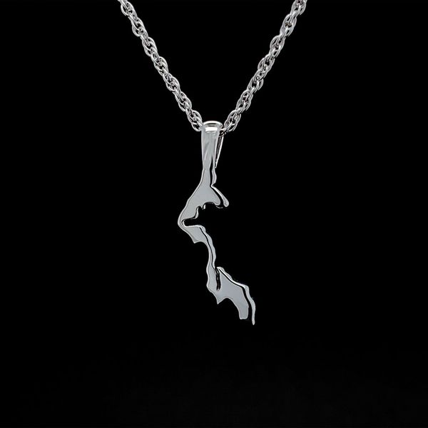 Custom Petite Whidbey Island Pendant in Sterling Silver Geralds Jewelry Oak Harbor, WA
