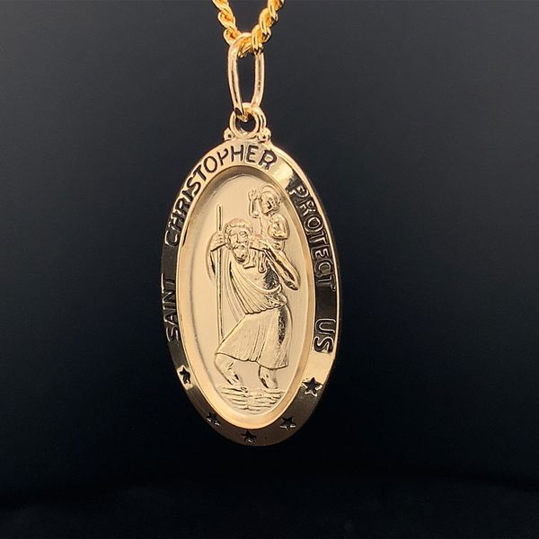Saint Christopher Medal Image 2 Geralds Jewelry Oak Harbor, WA