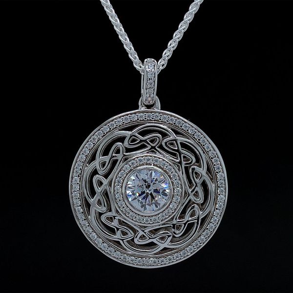 Keith Jack Celtic Night & Day Reversible Eternity Knot Pendant Geralds Jewelry Oak Harbor, WA