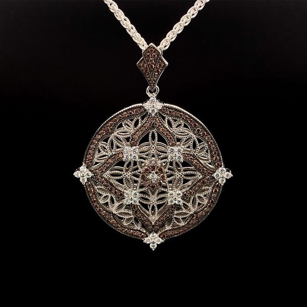 Keith Jack Celtic Sterling Silver Night & Day Reversible Pendant, Large Geralds Jewelry Oak Harbor, WA