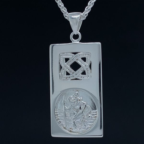 Keith Jack Celtic Sterling Silver St. Christopher Pendant Geralds Jewelry Oak Harbor, WA