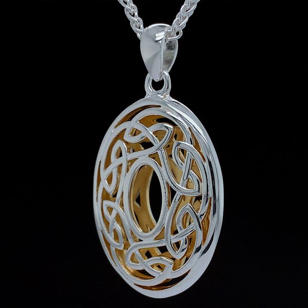 Keith Jack Celtic Window To The Soul Oval Pendant Image 2 Geralds Jewelry Oak Harbor, WA