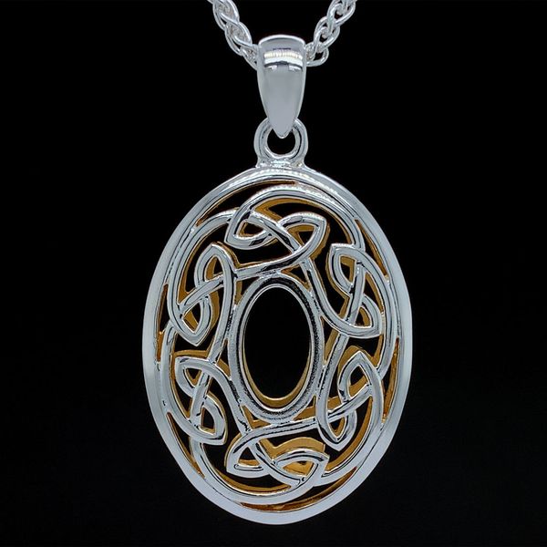 Keith Jack Celtic Window To The Soul Oval Pendant Geralds Jewelry Oak Harbor, WA