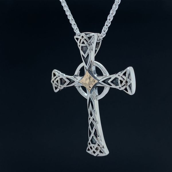 Keith Jack Celtic Large Cross Pendant Image 2 Geralds Jewelry Oak Harbor, WA