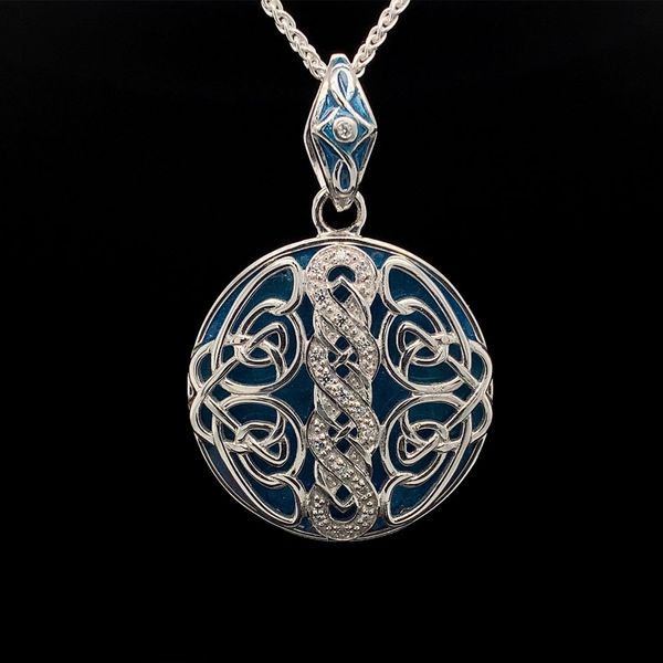 Keith Jack Celtic Knotwork Reversible Pendant Necklace Image 2 Geralds Jewelry Oak Harbor, WA