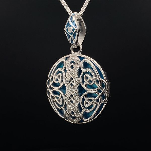 Keith Jack Celtic Knotwork Reversible Pendant Necklace Image 3 Geralds Jewelry Oak Harbor, WA